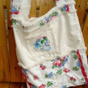 Custom Made Tote ~ 1930 Vintage Towel ~ Professionally Sewn and Finished ~ New